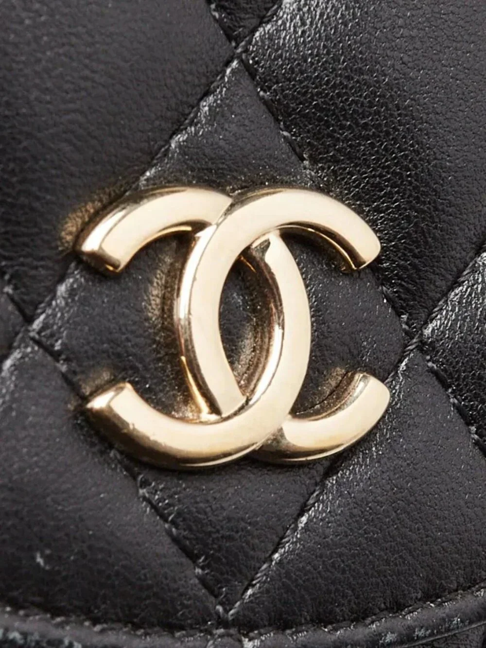 Chanel White/Black Quilted Lambskin Leather Double Side Pack Crossbody Bag